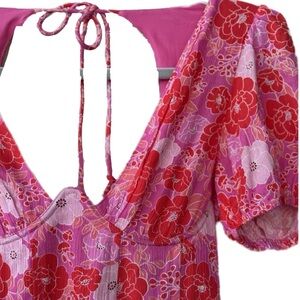 Sky to the Moon Pink Floral Dress